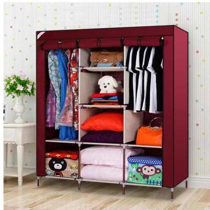 Wardrobe columns open
