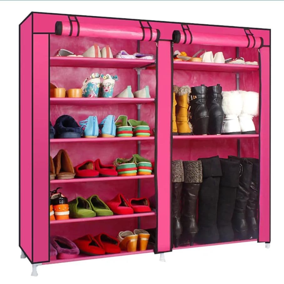 Portable shoe rack tiers