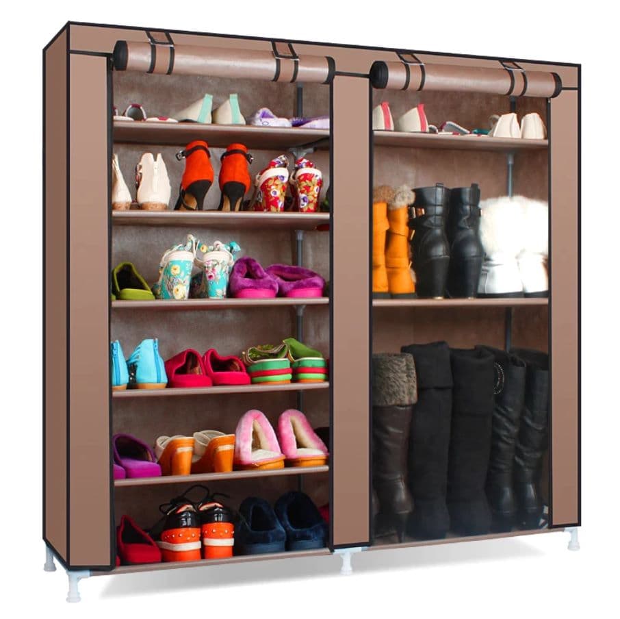 Shoe rack assembled